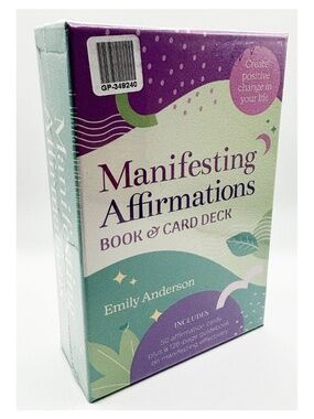 NWT Manifesting Affirmations Book & Card Deck by Emily Anderson